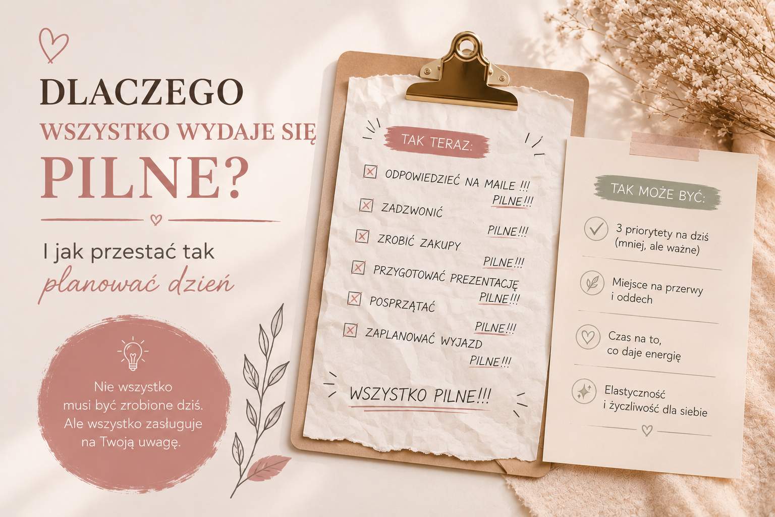 Dlaczego wszystko wydaje się pilne